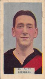 1933 Godfrey Phillips Victorian Footballers (A Series of 75) #60 Howard Okey Front